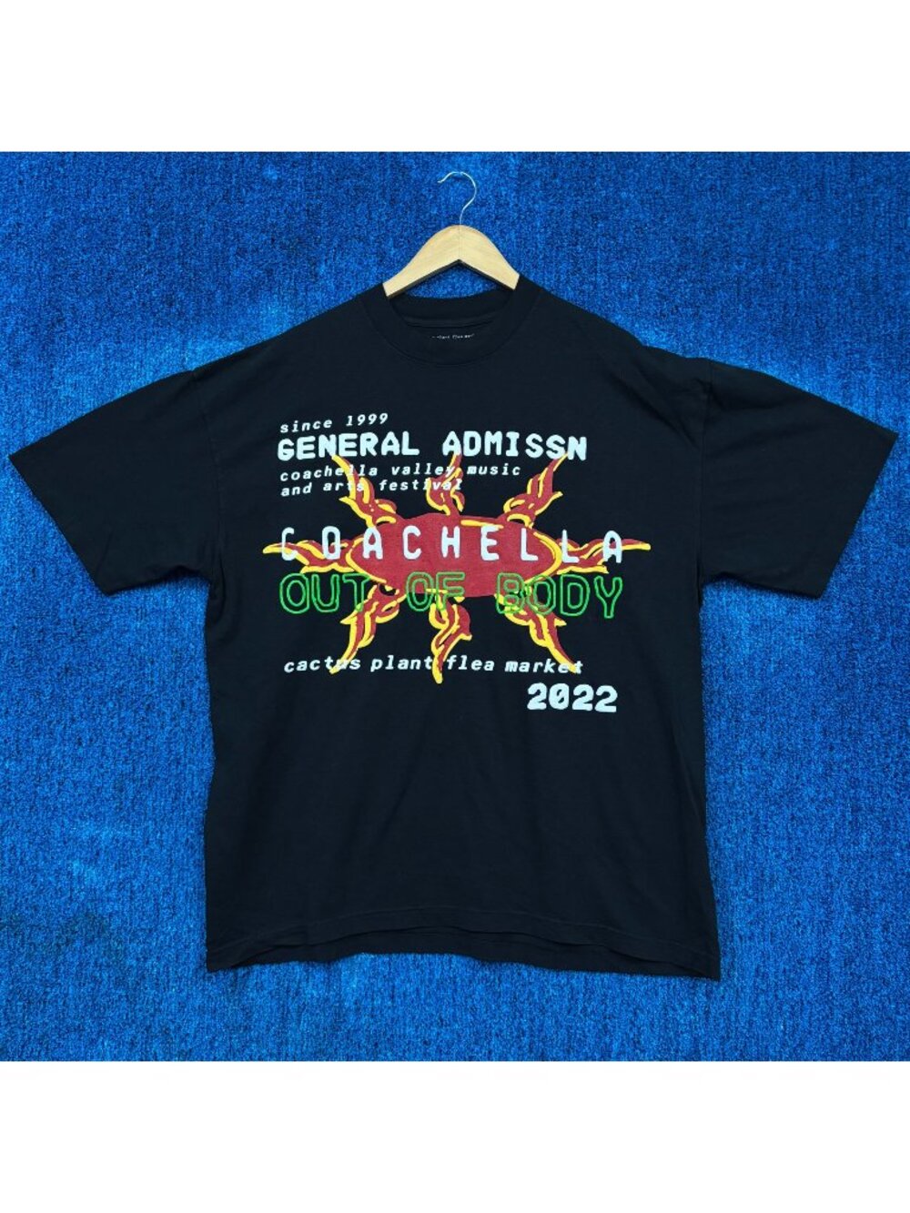 Out of Body 2022 Coachella Festival CPFM Puffy Print Tee XL